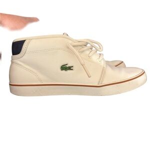 Lacoste Ampthill White Leather Sneakers